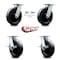 Service Caster 8 Inch Kingpinless Polyolefin Wheel Caster Swivel Locks 2 Brakes SCC, 2PK SCC-KP30S820-POR-BSL-2-SLB-2 - alternate 2